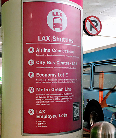 LAX Bus Signage LAX Bus Signage